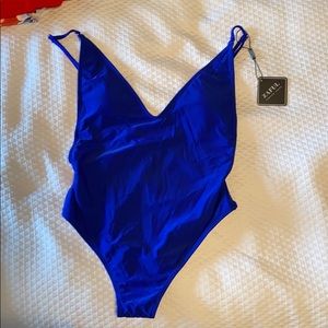 ZAFUL royal blue one piece NWT